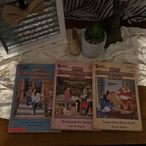 Vintage 80s & 90s The Babysitters Club Books 10, 11, 12 Author Ann M. Martin